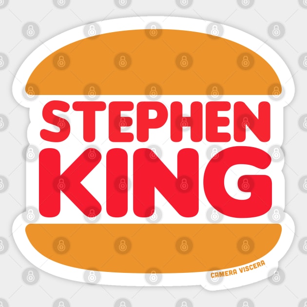 Stephen King! Sticker by cameraviscera